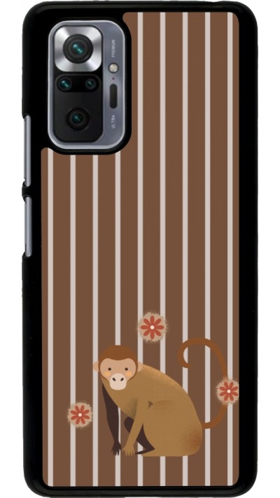 Coque Xiaomi Redmi Note 10 Pro - Monkey with stripes Coque Xiaomi Redmi Note 10 Pro - Monkey with stripes