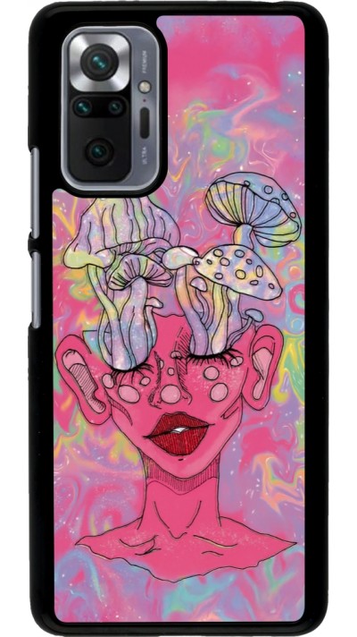 Coque Xiaomi Redmi Note 10 Pro - Psychedelic pink mushroom