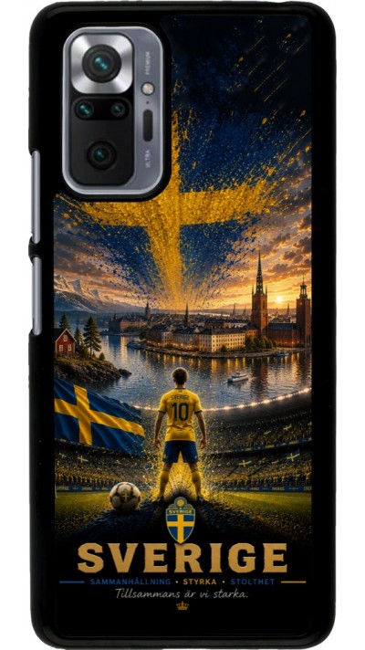 Xiaomi Redmi Note 10 Pro Case Hülle - Fussball Schweden splash 2026