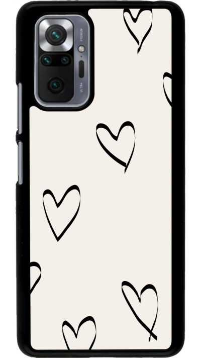 Xiaomi Redmi Note 10 Pro Case Hülle - Valentine 2023 minimalist hearts
