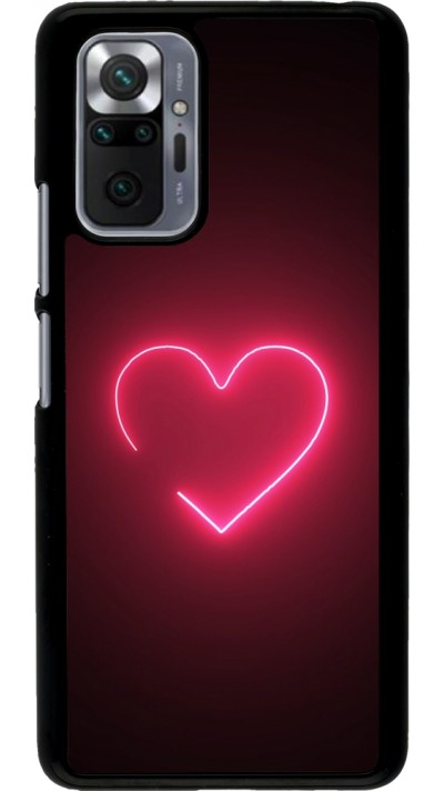 Xiaomi Redmi Note 10 Pro Case Hülle - Valentine 2023 single neon heart