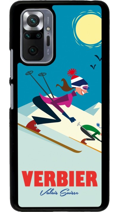 Xiaomi Redmi Note 10 Pro Case Hülle - Verbier Ski Downhill