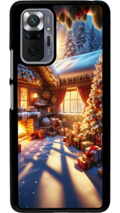 Xiaomi Redmi Note 10 Pro Case Hülle - Weihnachten Chalet Feerie