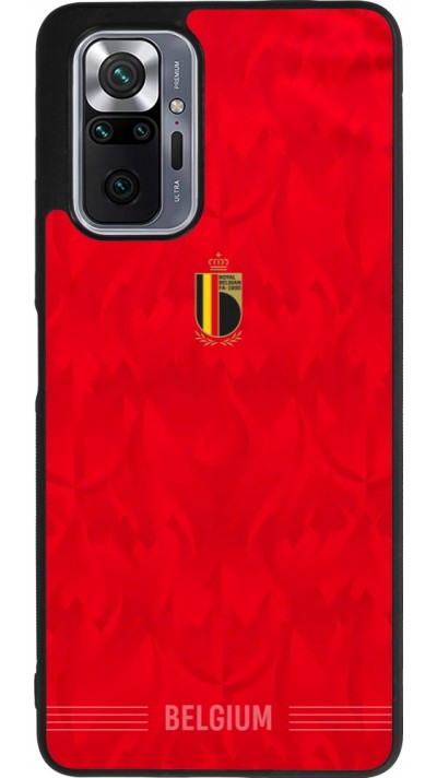 Xiaomi Redmi Note 10 Pro Max Case Hülle - Silikon schwarz Belgien 2026 personalisierbares Fussballtrikot