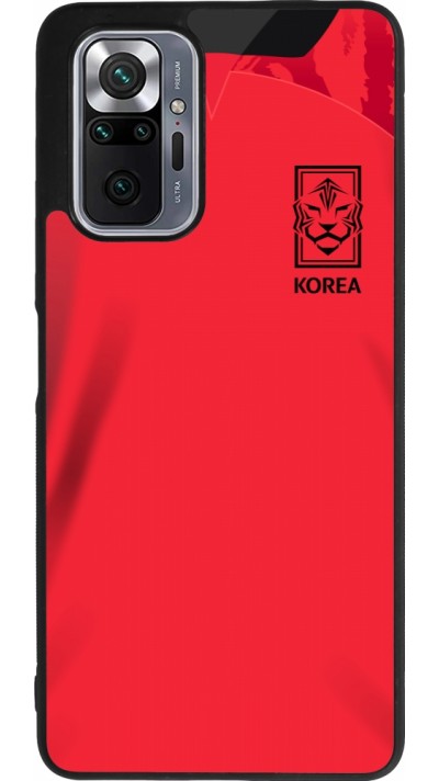 Xiaomi Redmi Note 10 Pro Max Case Hülle - Silikon schwarz Südkorea 2022 personalisierbares Fussballtrikot