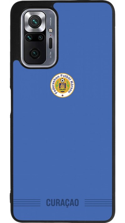 Xiaomi Redmi Note 10 Pro Max Case Hülle - Silikon schwarz Curaçao 2026 personalisierbares Fussballtrikot