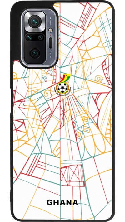 Xiaomi Redmi Note 10 Pro Max Case Hülle - Silikon schwarz Ghana 2026 personalisierbares Fussballtrikot