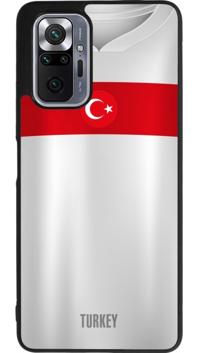 Xiaomi Redmi Note 10 Pro Max Case Hülle - Silikon schwarz Türkei personalisierbares Fussballtrikot