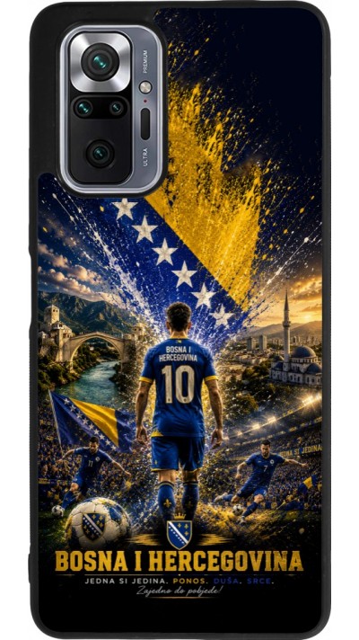 Xiaomi Redmi Note 10 Pro Max Case Hülle - Silikon schwarz Fussball Bosnien und Herzegowina splash 2026