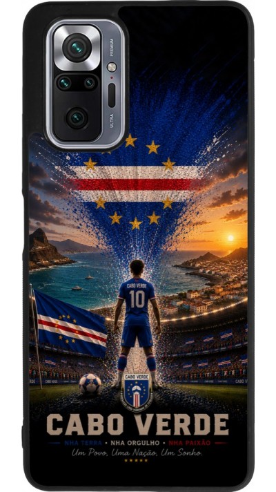 Xiaomi Redmi Note 10 Pro Max Case Hülle - Silikon schwarz Fussball Kap Verde splash 2026