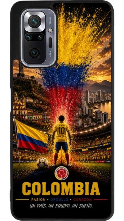Xiaomi Redmi Note 10 Pro Max Case Hülle - Silikon schwarz Fussball Kolumbien splash 2026
