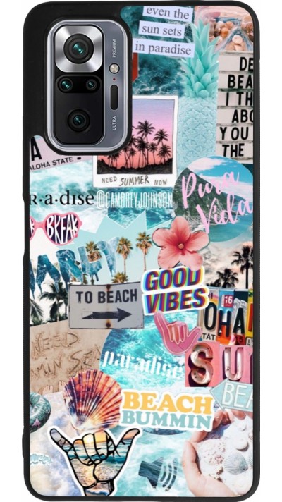 Xiaomi Redmi Note 10 Pro Max Case Hülle - Silikon schwarz Summer 20 collage