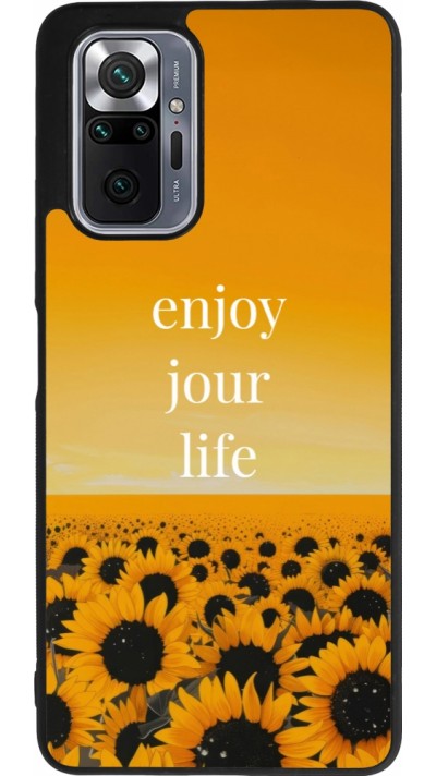 Xiaomi Redmi Note 10 Pro Max Case Hülle - Silikon schwarz Summer 2025 Enjoy your life