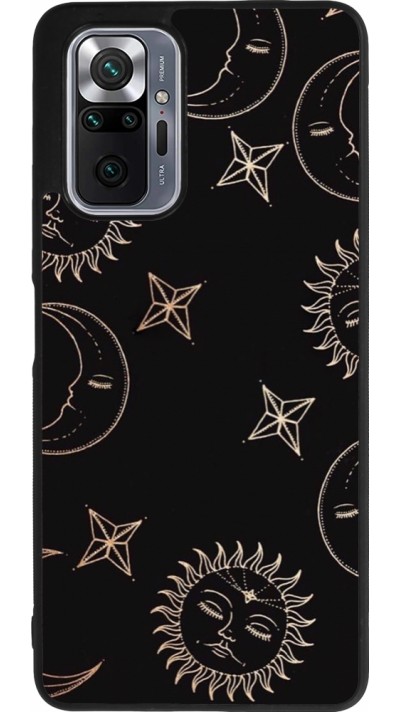 Xiaomi Redmi Note 10 Pro Max Case Hülle - Silikon schwarz Suns and Moons