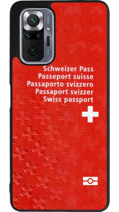 Xiaomi Redmi Note 10 Pro Max Case Hülle - Silikon schwarz Swiss Passport