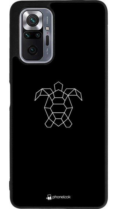 Xiaomi Redmi Note 10 Pro Max Case Hülle - Silikon schwarz Turtles lines on black