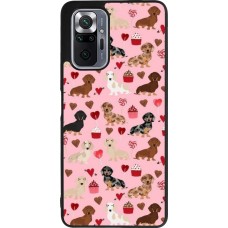Xiaomi Redmi Note 10 Pro Max Case Hülle - Silikon schwarz Valentine 2024 puppy love