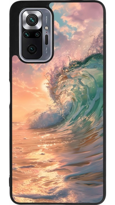 Coque Xiaomi Redmi Note 10 Pro Max - Silicone rigide noir Wave Sunset