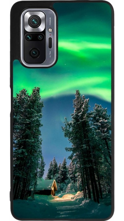 Coque Xiaomi Redmi Note 10 Pro Max - Silicone rigide noir Winter 22 Northern Lights