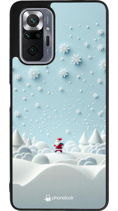 Xiaomi Redmi Note 10 Pro Max Case Hülle - Silikon schwarz Weihnachten 2023 Kleiner Vater Schneeflocke