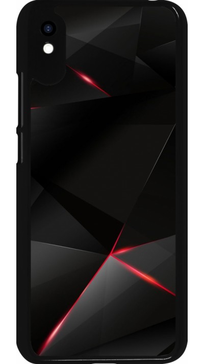 Coque Xiaomi Redmi 9A - Black Red Lines