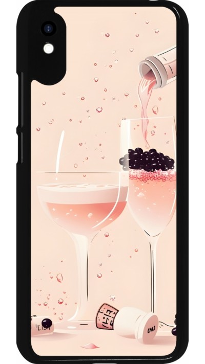 Coque Xiaomi Redmi 9A - Champagne Pouring Pink