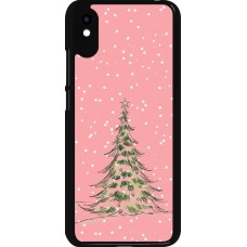Xiaomi Redmi 9A Case Hülle - Christmas 25 Pink Tree