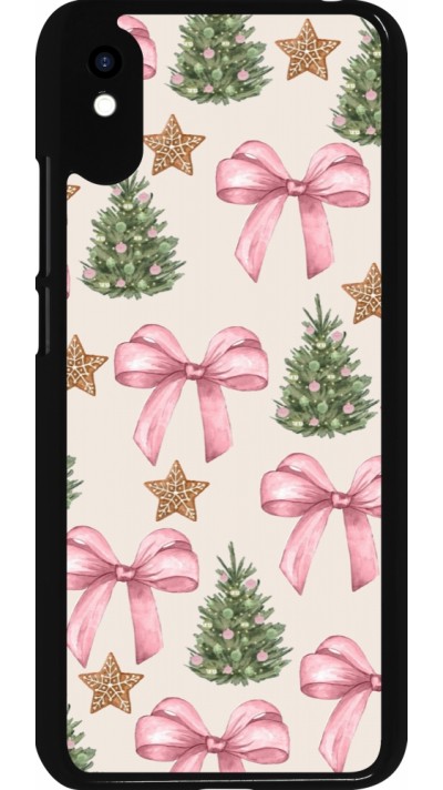Xiaomi Redmi 9A Case Hülle - Christmas 25 Vintage Ribbons