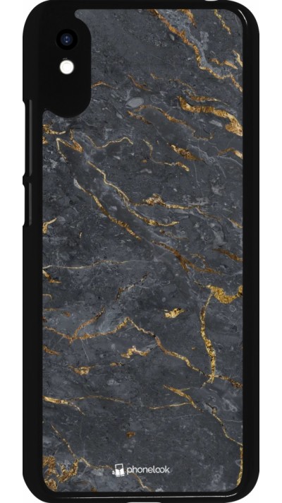 Coque Xiaomi Redmi 9A - Grey Gold Marble
