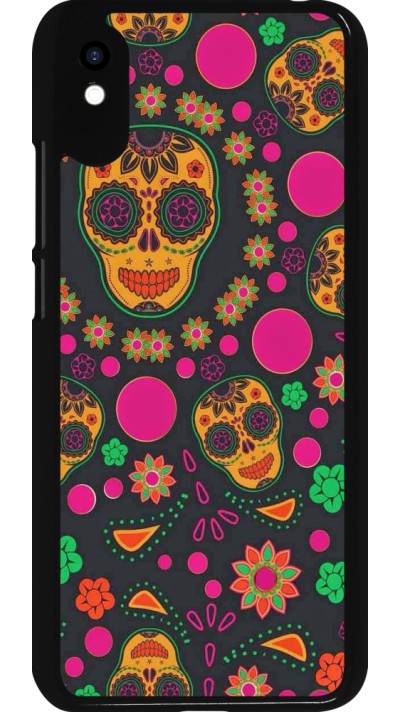 Coque Xiaomi Redmi 9A - Halloween 22 colorful mexican skulls
