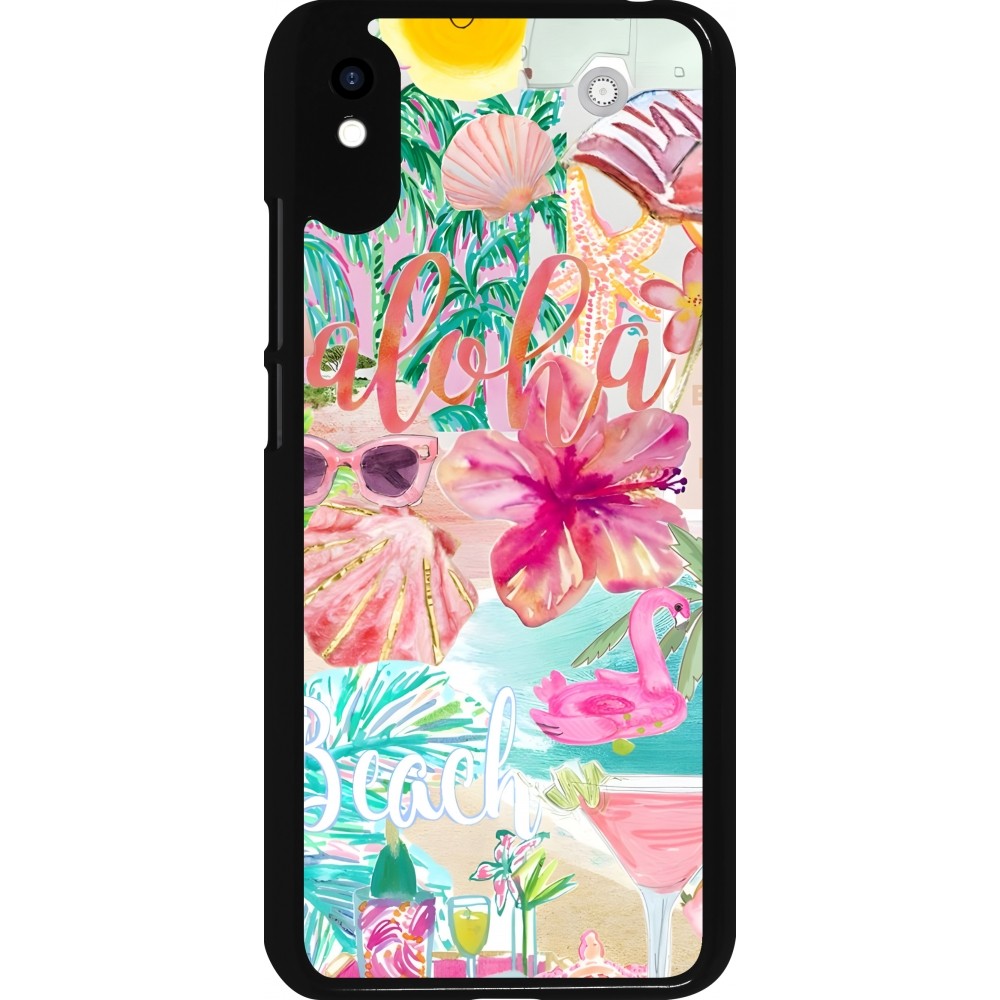 Xiaomi Redmi 9A Case Hülle - Preppy Collage Aloha