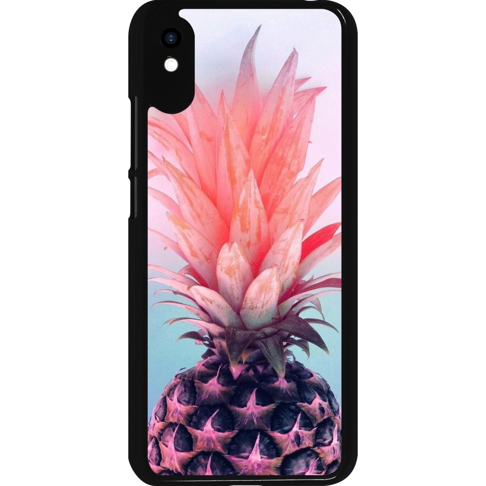 Xiaomi Redmi 9A Case Hülle - Purple Pink Pineapple