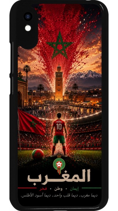 Xiaomi Redmi 9A Case Hülle - Fussball Marokko splash 2026