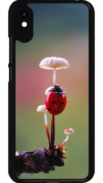 Coque Xiaomi Redmi 9A - Ladybird on a mushroom Spring 2026