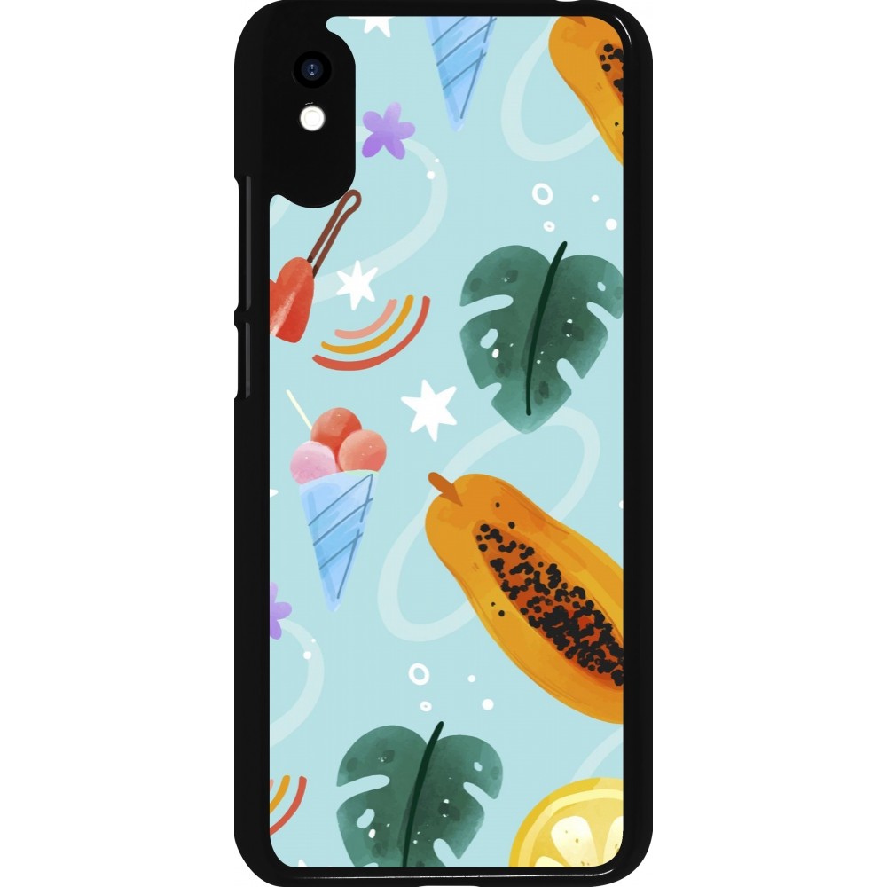 Xiaomi Redmi 9A Case Hülle - Summer 2025 Pattern papaya