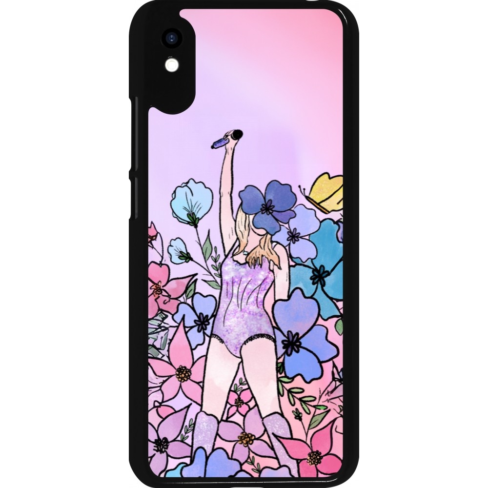 Xiaomi Redmi 9A Case Hülle - Taylor Swift Sketch - Pink