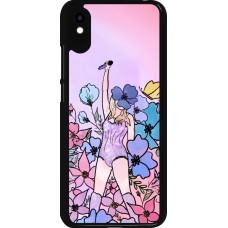 Xiaomi Redmi 9A Case Hülle - Taylor Swift Sketch - Pink