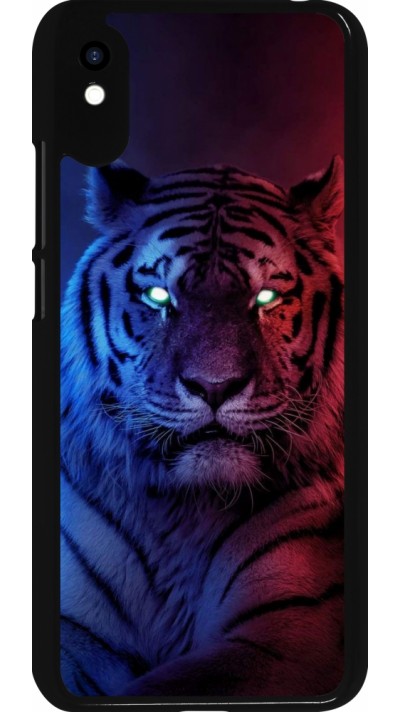 Xiaomi Redmi 9A Case Hülle - Tiger Blue Red