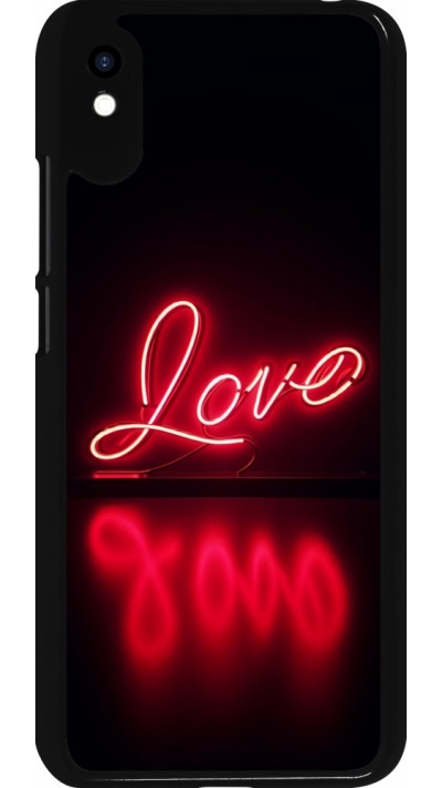 Xiaomi Redmi 9A Case Hülle - Valentine 2025 Neon Liebe