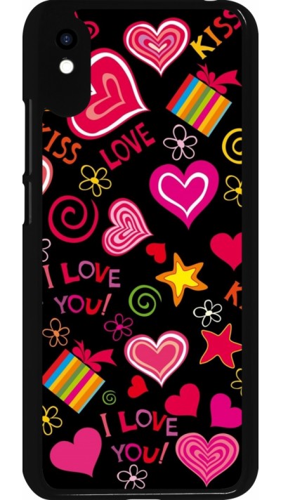 Xiaomi Redmi 9A Case Hülle - Valentine 2023 love symbols