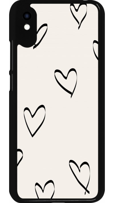 Xiaomi Redmi 9A Case Hülle - Valentine 2023 minimalist hearts
