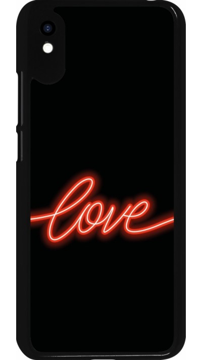 Xiaomi Redmi 9A Case Hülle - Valentine 2023 neon love