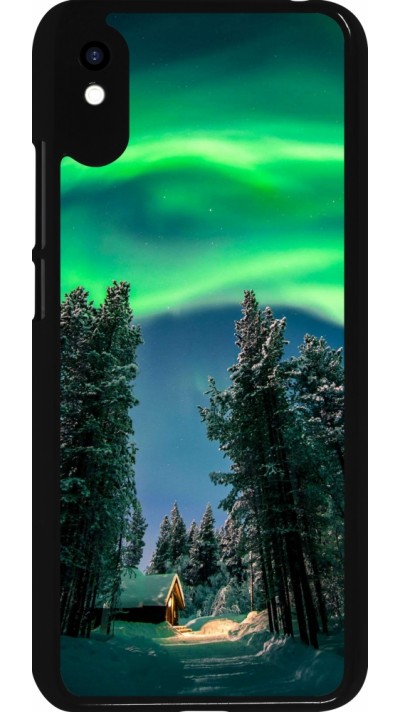 Xiaomi Redmi 9A Case Hülle - Winter 22 Northern Lights