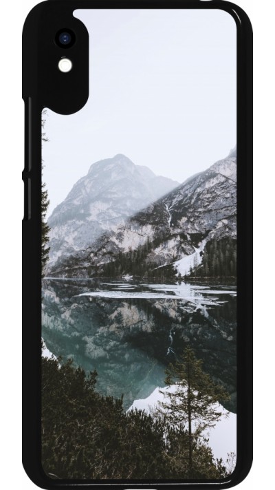 Xiaomi Redmi 9A Case Hülle - Winter 22 snowy mountain and lake