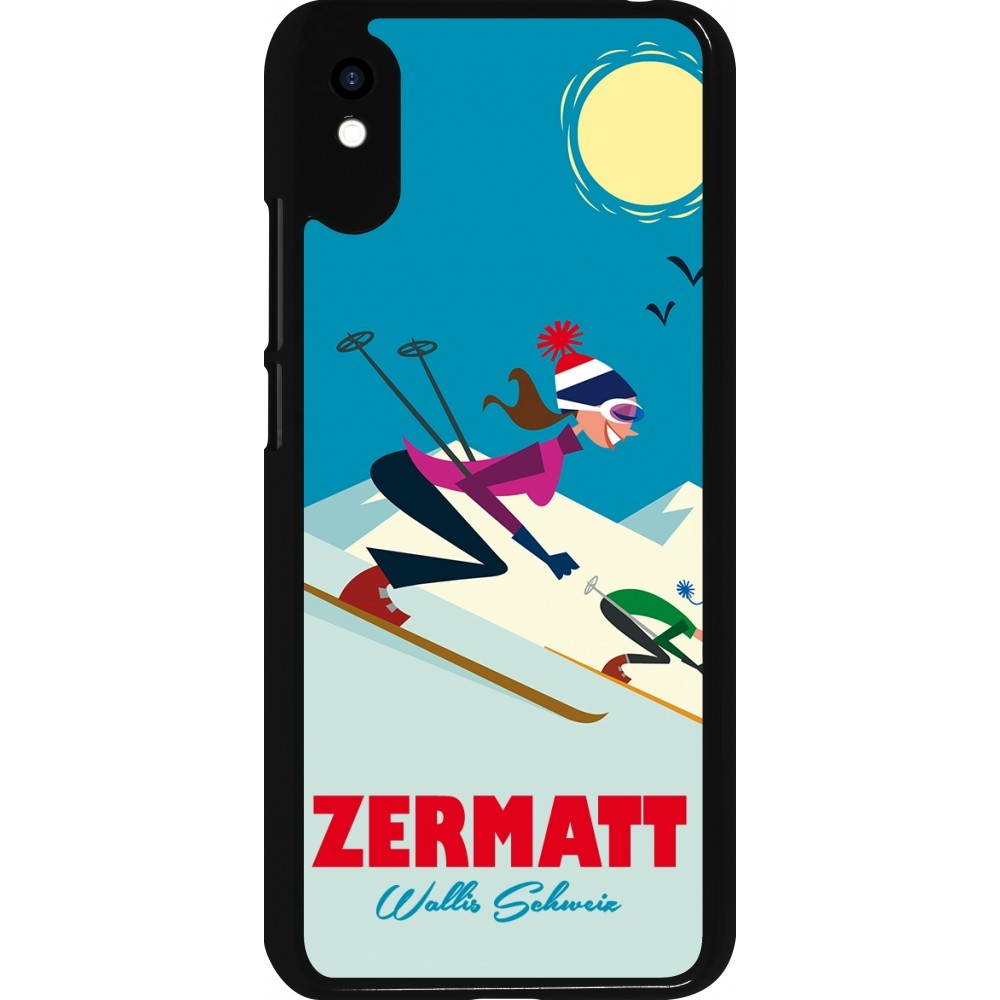 Xiaomi Redmi 9A Case Hülle - Zermatt Ski Downhill