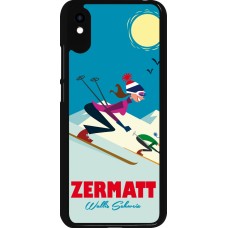 Xiaomi Redmi 9A Case Hülle - Zermatt Ski Downhill