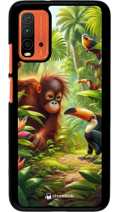 Xiaomi Redmi 9T Case Hülle - Tropischer Dschungel Tayrona