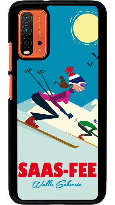 Xiaomi Redmi 9T Case Hülle - Saas-Fee Ski Downhill