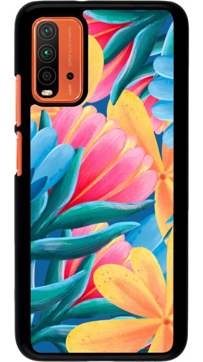 Xiaomi Redmi 9T Case Hülle - Spring 23 colorful flowers