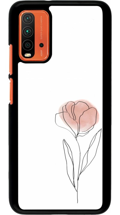 Xiaomi Redmi 9T Case Hülle - Spring 23 minimalist flower